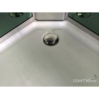Гидромассажный бокс (гидробокс) с низким поддоном Diamond HT-303 (прозрачные/зеркальные зелёные)