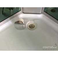 Гидромассажный бокс (гидробокс) с низким поддоном Diamond HT-303 (прозрачные/зеркальные зелёные)