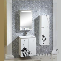 Зеркало с подсветкой Estandar La Fleur 80 см белый
