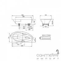 Ванна сталева з отворами для монтажу ручок Kaldewei Studio Star 829-1 170x90 (2229. 0001. 0001) лівостороння