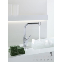 Смеситель с выдвижным душем для водонагревателей (низконапорных) Dornbracht Kitchen Elio 33890790-00 Хром