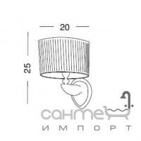 Светильник бра настенный Eurodesign Fashion FH-FP01 абажур и металл в цвете
