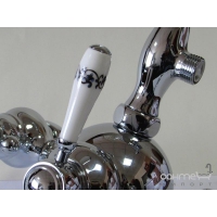 Змішувач для ванни Yatin Saine 8053060 з ручним душем та шлангом хром.