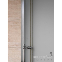 Раздвижная душевая дверь Devon&Devon Majestic MAS/130 (стекло прозрачное, профиль хром)