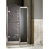 Распашная дверь с неподв. сегментом Devon&Devon Savoy K K/70 (стекло прозрачное, профиль хром, левая)