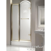Розстібні двері, які складаються, з неподв. сегментом Devon&Devon Savoy KK/70 (скло прозоре, профіль хром, права)