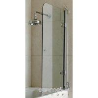 Шторка для ванны Devon&Devon Savoy S S/70 (стекло прозрачное, профиль хром, петли справа)