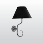 Лампа настенная с черным абажуром Kerasan Retro 7367