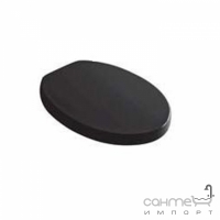Сидіння soft-close чорна хромова фурнітура Kerasan Cento 3588