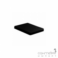 Сидіння soft-close чорна хромова фурнітура Kerasan Cento 3589