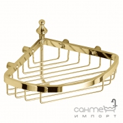 Настенная, угловая мыльница-корзина с крючком Fir ABME16A золото