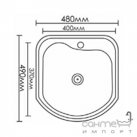 Кухонна мийка з нержавіючої сталі Formix №9 FM4948 ST матовий хром