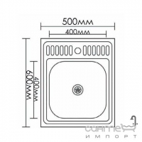 Кухонная мойка из нержавеющей стали Formix №31 FM5060 ST матовый хром