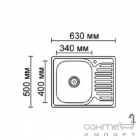 Кухонна мийка з нержавіючої сталі Formix №4 FM6350 DK L хром, лівостороння