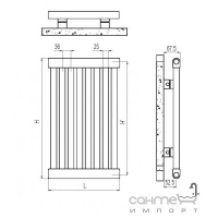 Радиатор с одной греющей пластиной Irsap Sintesi 680 (20 секций) SBO06802001IR01