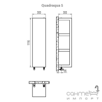 Дизайн-радиатор Irsap Quadraqua S QDRAV0130xx