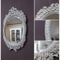 Зеркало для ванной комнаты Moko Onyx Bianco белый мрамор