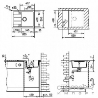 Мойка гранитная Teka ASTRAL 45 B-TG антрацит (88918)