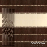 Плитка керамическая Интеркерама VENGE декор коричневый Д 01 011