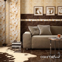 Плитка керамічна Інтеркерама EMPERADOR підлога коричнева світла 4343 66 031