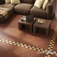 Плитка керамічна для підлоги Інтеркерама LUSSO бордюр для підлоги коричневий БН 36 022