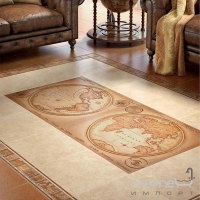 Плитка керамічна для підлоги Інтеркерама SLATE декор для підлоги кут коричневий ДН 72 031