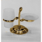 Мыльница и стакан на подставке Pacini & Saccardi Oggetti Appoggio 30165/O золото