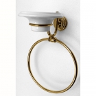 Кольцо для полотенец с мыльницей Pacini & Saccardi Rome 30051/О золото