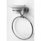 Кольцо для полотенец с мыльницей Pacini & Saccardi Rome 30051/С хром