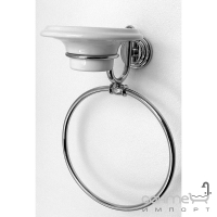 Кольцо для полотенец с мыльницей Pacini & Saccardi Rome 30051/С хром