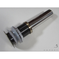 Донний клапан для раковини з переливом COSO 8802 (click-clack)