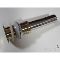 Донный клапан для раковины с переливом COSO 8802 (click-clack) золото