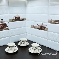 Плитка керамическая декор Absolut Keramika TEA Decor 01A 10x20