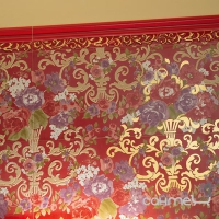 Керамічна плитка декор Petracer's Primavera Romana FIORITURA ORO SU ROSSO
