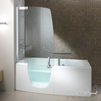 Комбинированная ванна со стеклянной дверью и боковиной Teuco 382A--1C