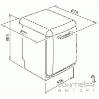 Отдельностоящая посудомоечная машина Smeg 50's Retro Style BLV2RO-2 Розовый