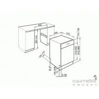 Встраиваемая посудомоечная машина Smeg Universal PLA4525X Панель Управления-Нержавеющая Сталь