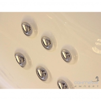 Гидромассажная ванна Jacuzzi Celtia с фронтальной панелью без смесителя 9443-137A Sx с фурнитурой 9423-6150 хром левая