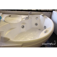 Гидромассажная ванна Jacuzzi Celtia без панелей и смесителя 9443-136 Sx с фурнитурой 9423-6150 хром левая