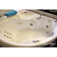 Гидромассажная ванна Jacuzzi Celtia без панелей и смесителя 9443-136 Sx с фурнитурой 9423-6151 золото левая