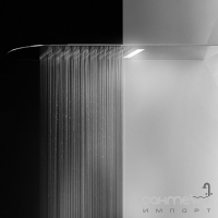 Верхний душ TONDO 200 с белой подсветкой Gessi Tremillimetri 33055/238 Зеркальная Сталь