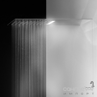 Верхний душ QUADRO 200 с белой подсветкой Gessi Tremillimetri 33065/238 Зеркальная Сталь