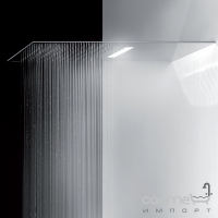 Верхний душ QUADRO 300 с белой подсветкой Gessi Tremillimetri 33085/238 Зеркальная Сталь