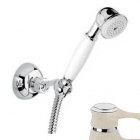 Ручной душ с держателем и шлангом Emmevi Deco-Tiffany GBE110 гранит бежевый