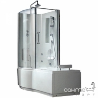 Гідромасажна ванна з душовою кабіною CRW EA0001L лівостороння