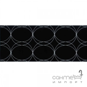 Плитка Ceramika Neo-Geo Cristal Black Decor 25x60