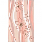 Плитка Ceramika Color Samba rozowa dekor (квіти) 25x40