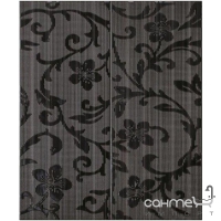 Плитка Ceramika Color Crypton glam black decor set.2 (квіти) 50x60