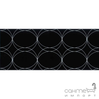 Плитка Ceramika Neo-Geo Cristal Black Decor 25x60