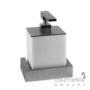 Дозатор для жидкого мыла настенный Gessi Rettangolo 20813/031 Хром/Белая керамика 